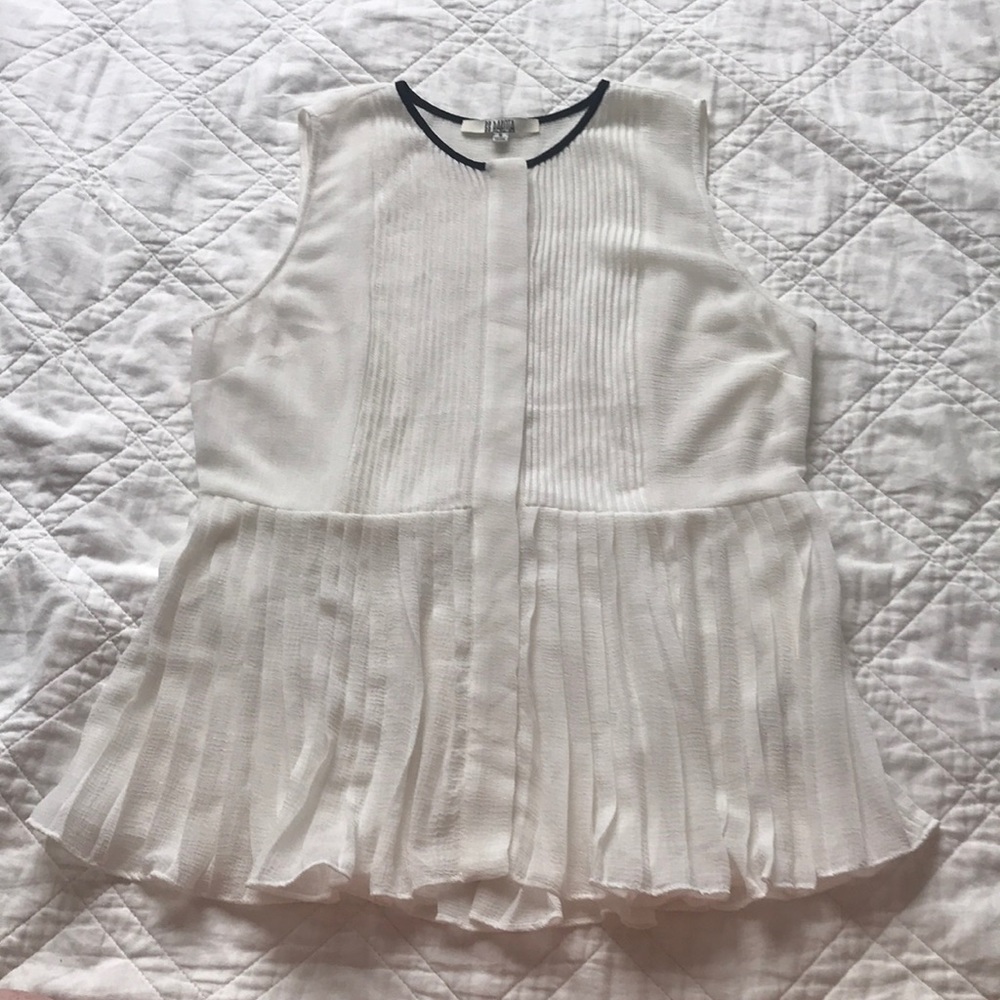 BB Dakota Anthropologie pleated elegant sheer S